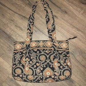 Vera Bradley tan and black purse